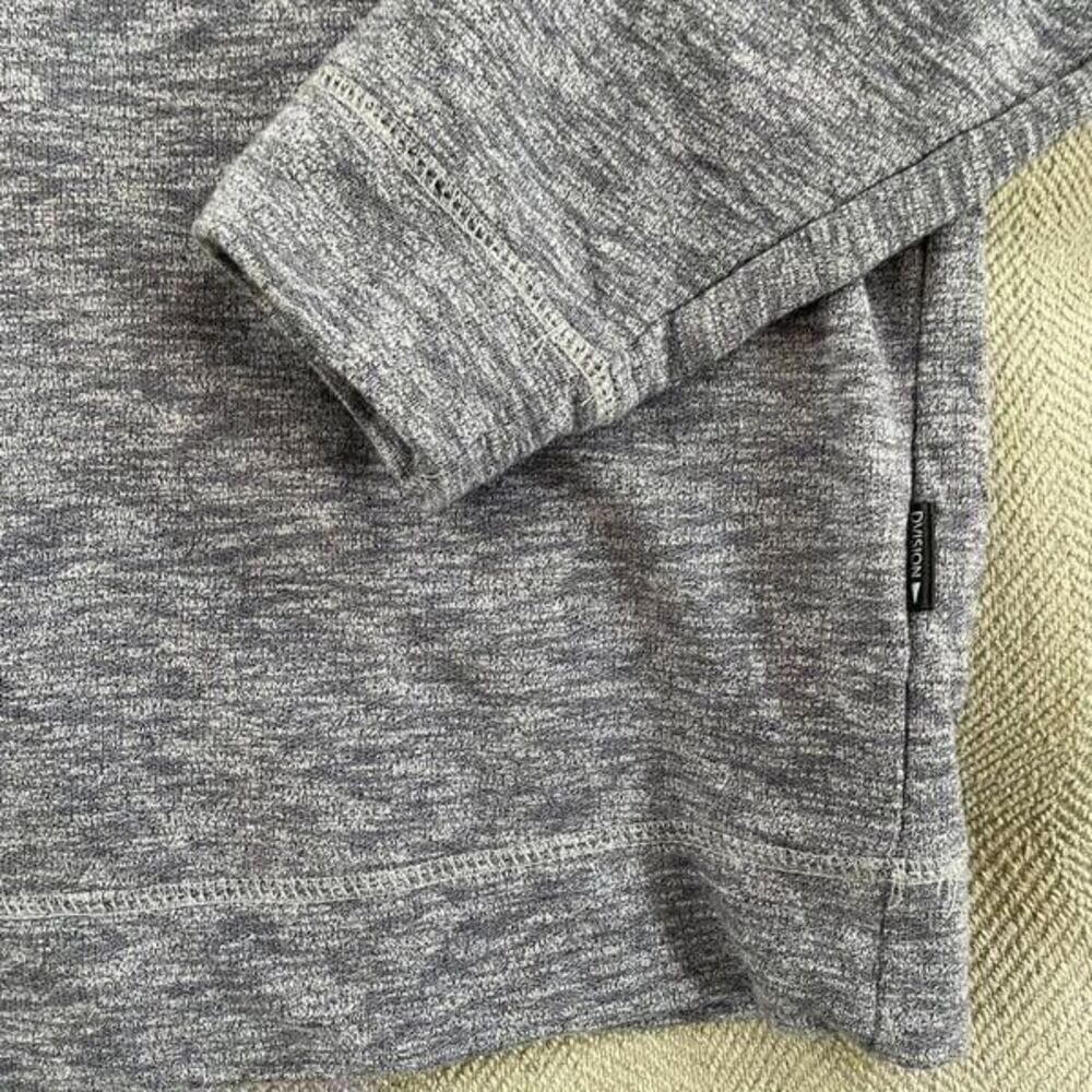 Division Blue Heathered Hoodie Sweatshirt S - Picture 2 of 5